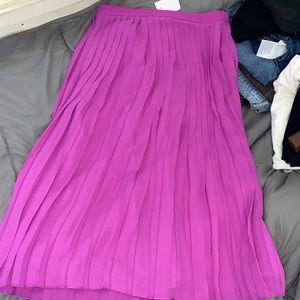 Pleated flare J Crew skirt